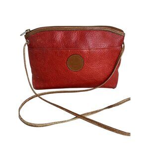 Pierre Balmain Vintage  Red Crossbody Leather Bag With Adjustable Strap